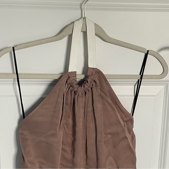 New! Reiss Faye Mink Halter Drape Top Size 0 nwt 18453 - Picture 3 of 8